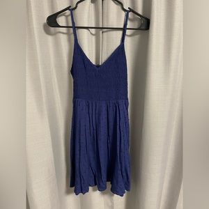 Francesca’s Ijoah Navy Elastic Ruched Chest Dress - New with tags